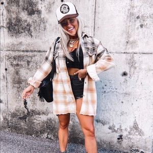 Tops | Anneli Plaid Shirt Jacket | Poshmark